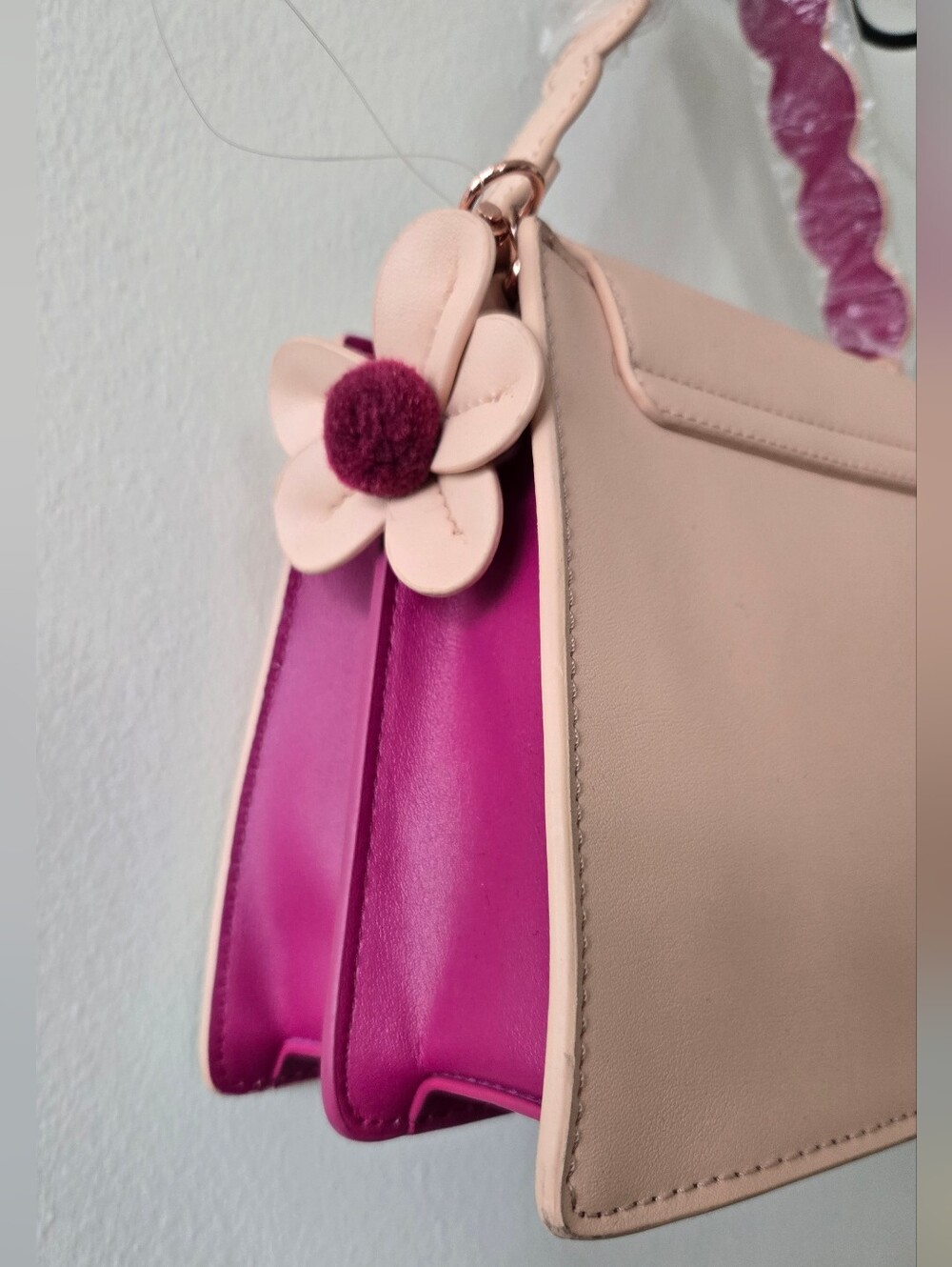 Disney Pink Bambi Floral Satchel with Scalloped Flap - Picture 5 of 7